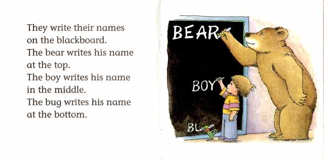 A Bug, a Bear, and a Boy Go to School. Книга + Аудиозапись!